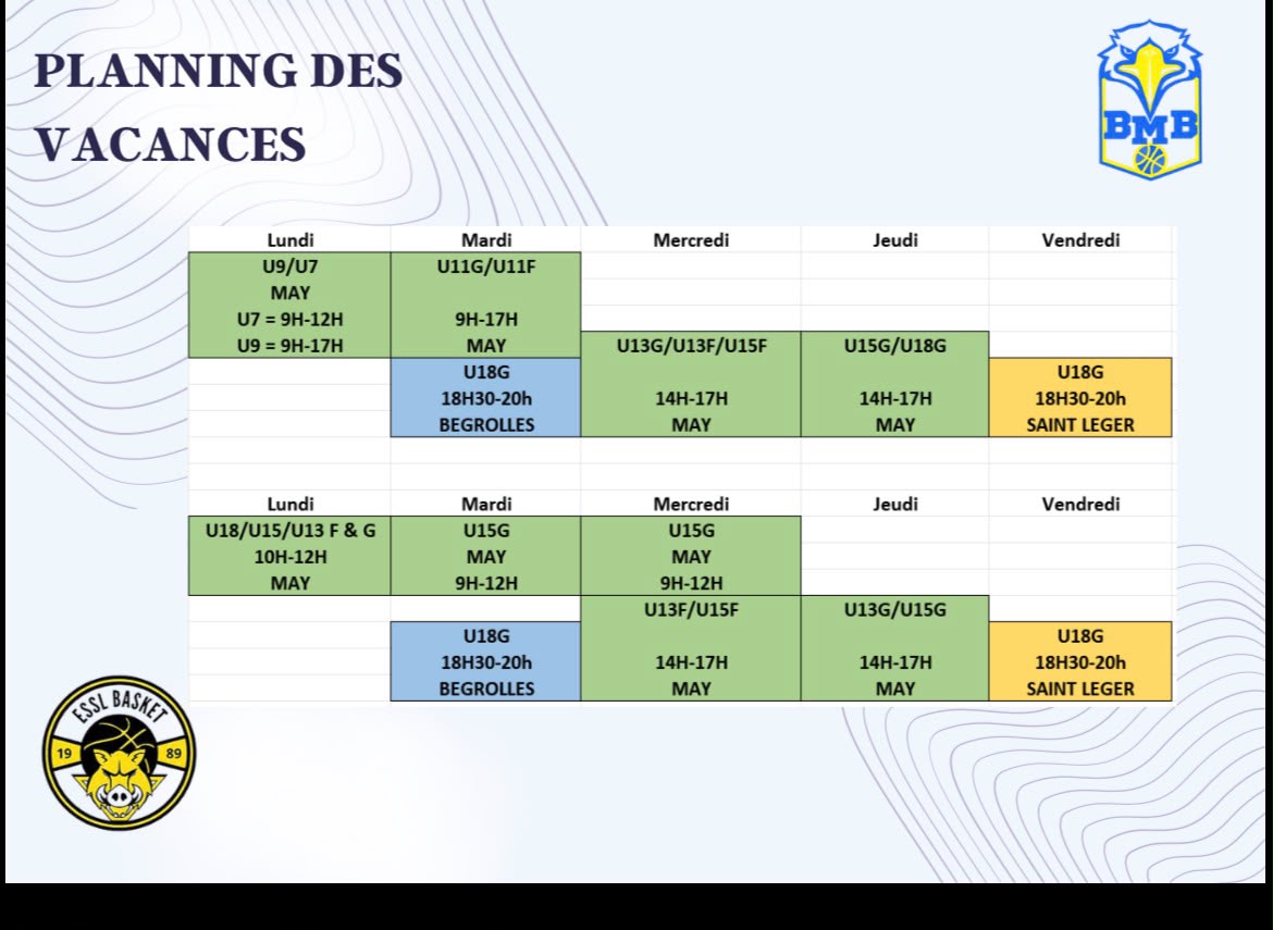 STAGES OCTOBRE 2026